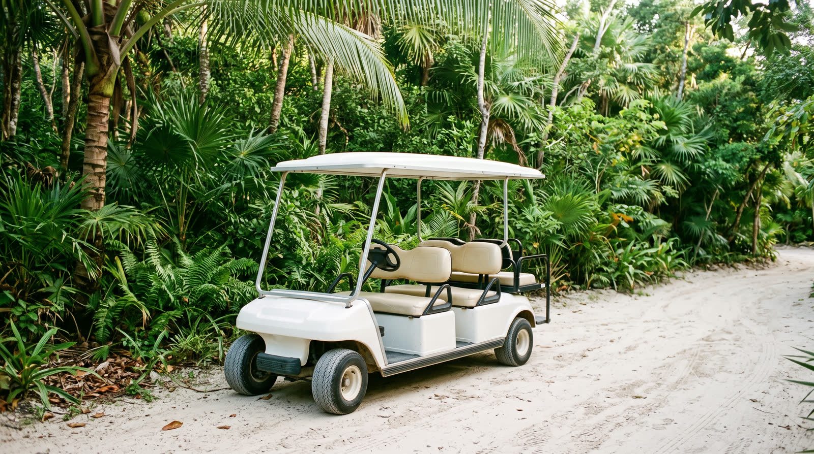Renta de carrito de golf en Tulum: requisitos, precios y cómo funciona